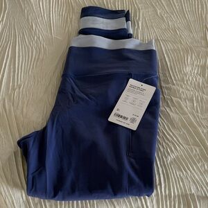 Athleta Blue and White Leggings